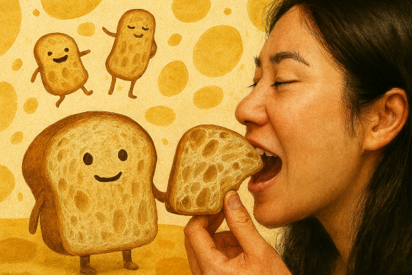 面包的嚼劲密码 因为孔隙