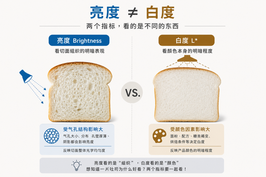 吐司的白度≠亮度